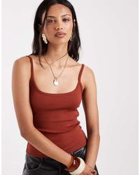 ASOS - Scoop Neck Cami With Elastic Straps - Lyst