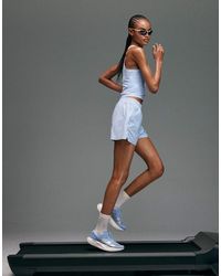 4505 - Premium Woven High Waist 3 Inch Running Short With Jersey Liner And Phone Pocket - Lyst