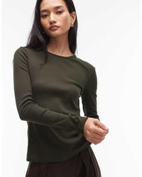 & Other Stories - Soft Jersey Rib Long Sleeve Top - Lyst