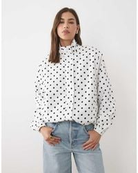 New Look - Bubble Hem Track Windbreaker Jacket - Lyst