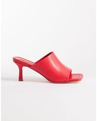 Public Desire - Winnie Square Toe Heeled Mule Sandals - Lyst
