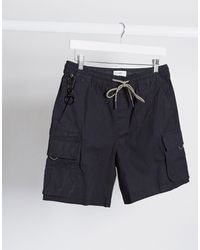 pull and bear black cargo pants