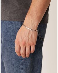 ASOS - – farbenes festival-armband aus wasserfestem edelstahl mit glieder- und stegdetails - Lyst
