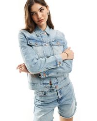 Wrangler - Heritage - giacca di jeans lavaggio medio - Lyst