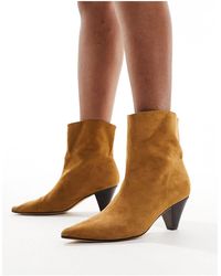 Truffle Collection - Cone Heel Ankle Boots - Lyst