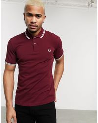 Fred Perry - F Perry Twin Tipped Logo Polo - Lyst