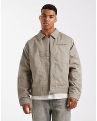 Jack & Jones - Blouson harrington à fermeture éclair double sens - beige - Lyst