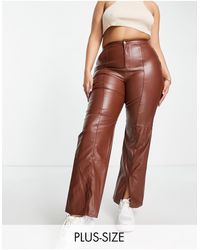 Missguided Leather Pants for Women - Up 