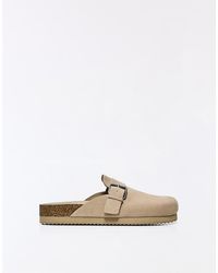 Bershka - Clogs With Buckle Detail - Lyst