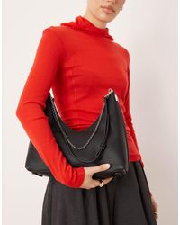 Calvin Klein - Top Zip Shoulder Bag With Chain And Strap - Lyst