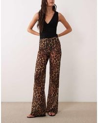 ASOS - Flared Sheer Mesh Pants - Lyst