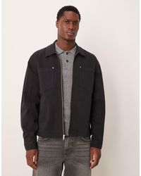 Abercrombie & Fitch - Oversized Zip Up Shacket - Lyst