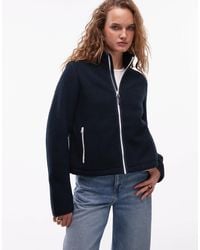 ARKET - Sleek Fleece Jacket With Zip Front - Lyst