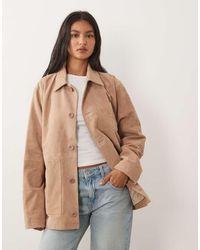 Barneys Originals - Real Suede Chore Jacket - Lyst