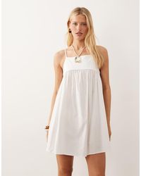 ASOS - Halterneck A-line Hybrid Mini Dress - Lyst