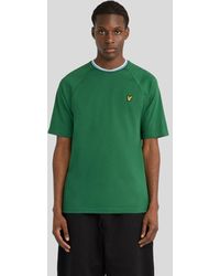 Lyle & Scott - Ss T-Shirts Tipped Track T-Shirt - Lyst