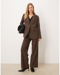Y.A.S - High Waist Wide Leg Tailored Trouser Co-ord - Lyst