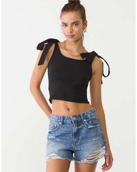 Stradivarius - Top Met Strikken - Lyst