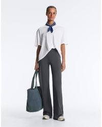 Oysho - High-rise Comfortlux Straight-leg Trousers - Lyst