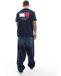 Tommy Hilfiger - Flag Logo Back Print T-shirt - Lyst