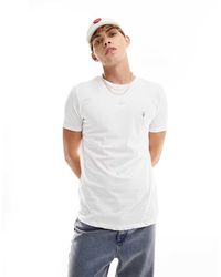 AllSaints - T-Shirt Met Ton-Sur-Ton Ramskop-Logo - Lyst