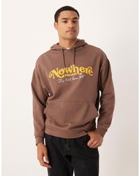 ASOS - Relaxed Fit Hoodie With Print - Lyst