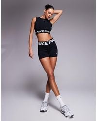 Nike - Nike Pro Training Dri-fit Sculpt High Wasted 3 Inch legging Shorts - Lyst