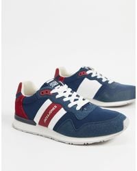 Jack & Jones - – sneaker aus netzstoff mit kontraststreifen, - Lyst