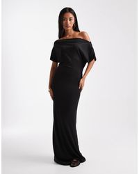 Miss Selfridge - Off The Shoulder Maxi Dress - Lyst