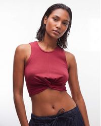 Noisy May - Twist Front Crop Top - Lyst
