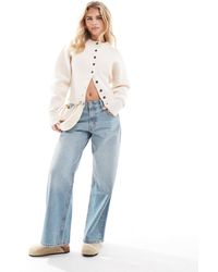 ASOS - Asos design petite - jean baggy ample - clair délavé - Lyst