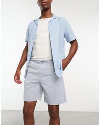SELECTED - – chino-shorts aus leinenmix - Lyst