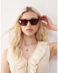 Monki - Gafas De Sol Carey Estilo Ojos De Gato Extragrandes De - Lyst