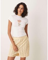 ASOS - Baby Tee With Flower Graphic - Lyst