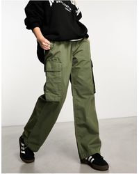 New Look - Double Pocket Slim Leg Cargos - Lyst