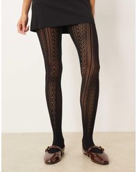ASOS - Pointelle Pattern Tights - Lyst
