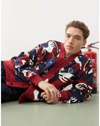 Aape By A Bathing Ape - Aape by a bathing ape – universe – bunte strickjacke - Lyst