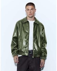 Pull&Bear - Leather-Effect Jacket - Lyst
