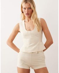 ASOS - Deep Scoop Neckline Tailored Top - Lyst