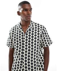 Jack & Jones - Camicia Nera Testurizzata - Lyst