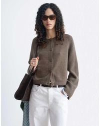 & Other Stories - Cotton And Wool Blend Cardigan - Lyst