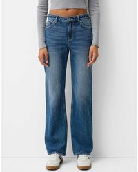 Bershka - Straight Fit Jeans - Lyst