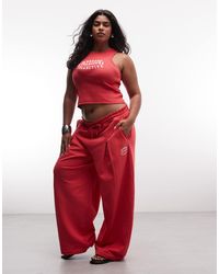 ASOS - Weekend Collective Curve Co-ord Oversized Barrel Leg jogger With Graphic - Lyst