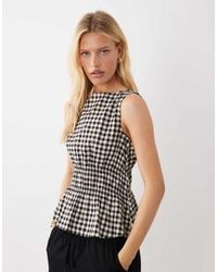 ARKET - Cotton Rich Shirred Bodice Top - Lyst