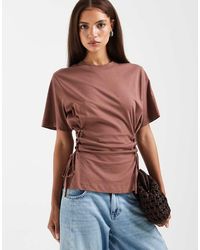 ASOS - Lace Up Tie Side T-shirt - Lyst