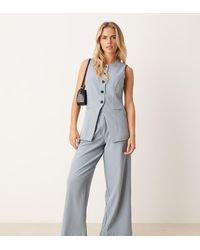 JDY Petite - Highwaist Pleated Wide Leg Trouser Co-Ord - Lyst