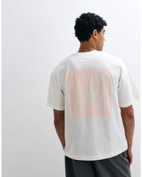 SELECTED - Boxy Fit T-Shirt With Abstract Flower Backprint - Lyst