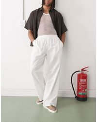 Collusion - – lockere hose aus webstoff und leinen - Lyst