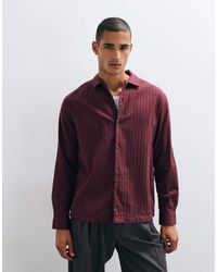 ASOS - Relaxed Revere Textured Shirt - Lyst