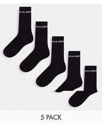 Jack & Jones - 5 Pack Logo Sports Socks - Lyst